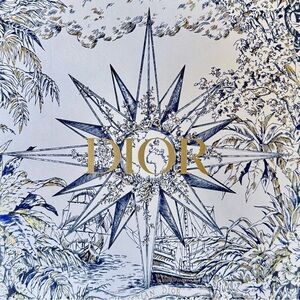 LARGE Dior Nautical Blue and White Box w Ribbon & Charm